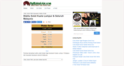 Desktop Screenshot of mywaktusolat.com